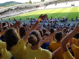 Gornjegrajski pevci so se prvič udeležili Zborovskega BUM-a 2